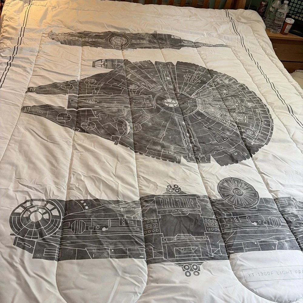 Jay Franco Star Wars Falcon Schematics Twin Size Comforter Only